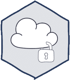Icône de sécurité cloud